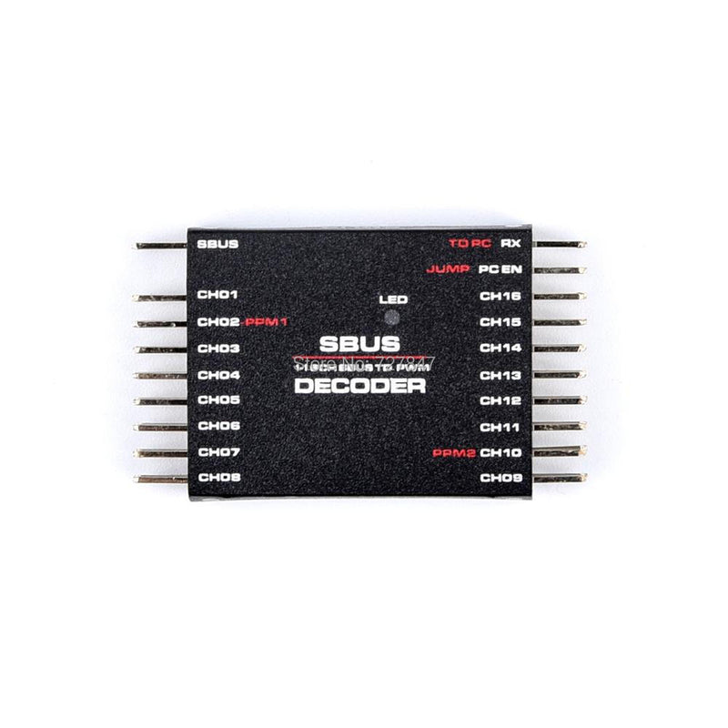 SBUS to PWM PPM Decoder 16CH Supporting the PC Settings For Frsky X8R RXSR Receiver Remote Control Radio