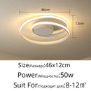 Modern Chandeliers LED Lamp For Living Room Bedroom Study Room White black color surface mounted lights Lamp Deco AC85-265V