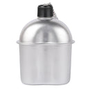 Juego de utensilios de cocina de 3 uds., taza de cantina militar de aluminio, juego de estufa de leña con bolsa de cubierta para Camping, senderismo, mochilero