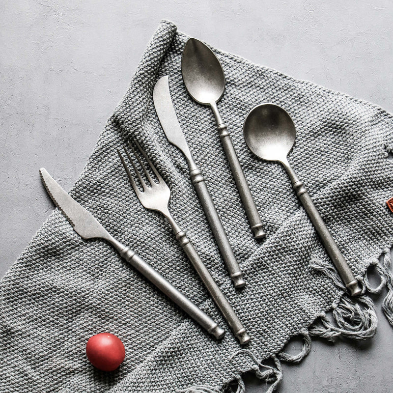 A66 Internet Red Man Recommend Beautiful Scrub Kitchen Western Cutlery Set Steak Coffee Dessert Series Retro Special Tableware