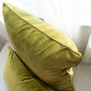 Soft Luxury Gold Green Velvet Cushion Cover Pillow Case Bed Sofa Pillow Cover Piping Design No Balling-up Without Stuffing