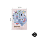 Nordic Hanging Wood Poster Calendar Hanger Frame Bread Fruit Posters Prints Wall Pictures for Home Living Room Kitchen Wall Art