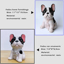 Creative French bulldog figurine home decoration car interior Ornament resin Animal sculpture crafts desktop decor birthday gift