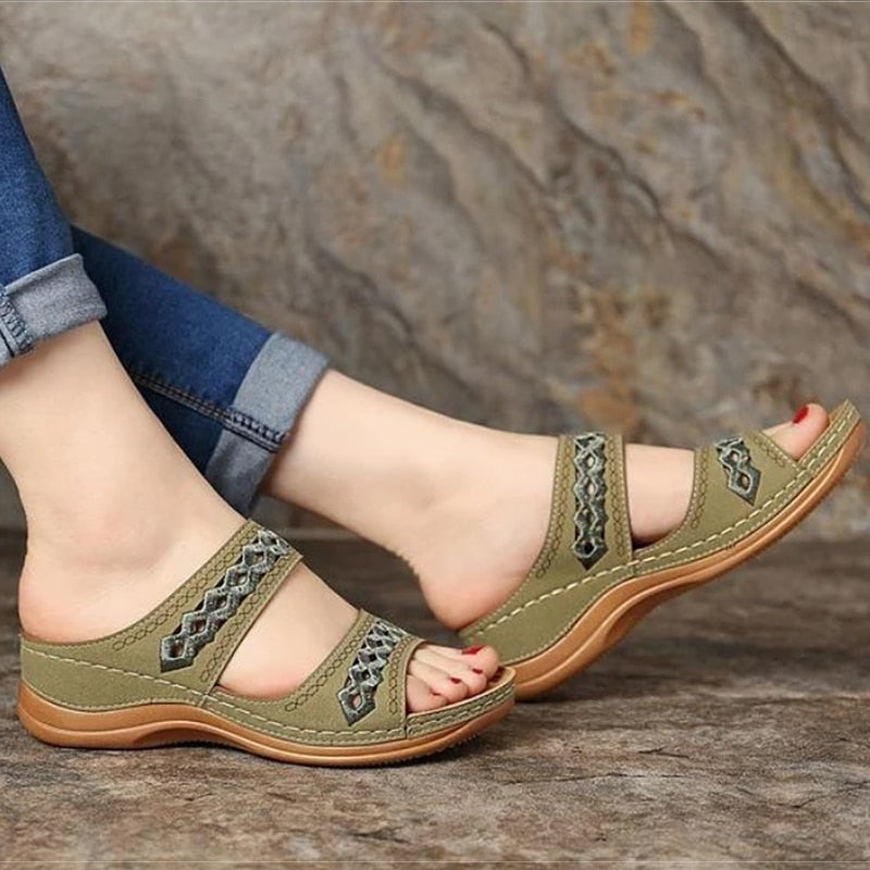 Women Sandals Fashion Wedges Shoes For Women Slippers Summer Shoes With Heels Sandals Flip Flops Women Beach Casual Shoes