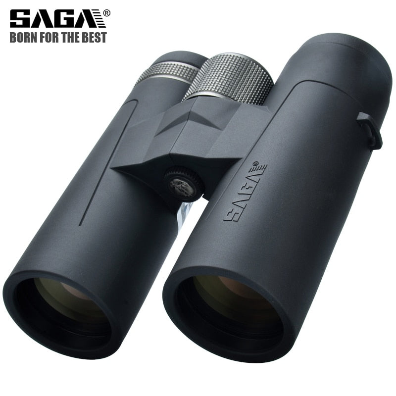 Binoculares Saga de alta definición 8X42 10X42 ED, lentes para acampar, caza, telescopio ocular grande, Binocular profesional Hd