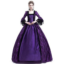 Erwachsene Frau Palace Court Prinzessin Kleid Dünnes elegantes Ballkleid Quadratischer Kragen Spitze Halloween Kostüme Renaissance Mittelalterliches Kleid