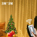 3m 100/200/300 LED Curtain String Light Flash Garland Rustic Wedding Party Decoration Table Bridal Shower Bachelorette Home Gift