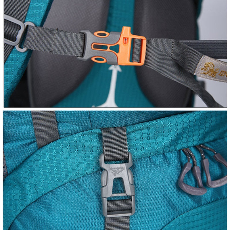 Mochila turística de 80L para acampar, senderismo, mochila militar, equipo de escalada de montaña, mochila deportiva, mochila de supervivencia Molle