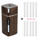 300 ml tragbarer USB-Luftbefeuchter, Wasserdiffusor mit Licht für Zuhause, Auto, Ultraschall, kühl, Humidificador, Mini-Nebelmaschine