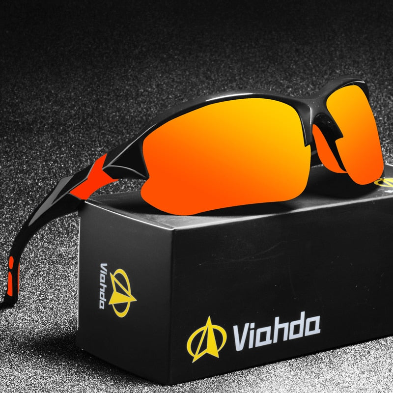 VIAHDA NEW Brand Design Polarized Sunglasses Men Driving Shades Male Sun Glasses For Men Mirror Goggle UV400