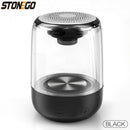 STOENGO True Wireless Stereo Speaker with Transparent Design, Breathing LED Light, TWS Bluetooth 5.0, TF Card &amp; AUX Audio Input