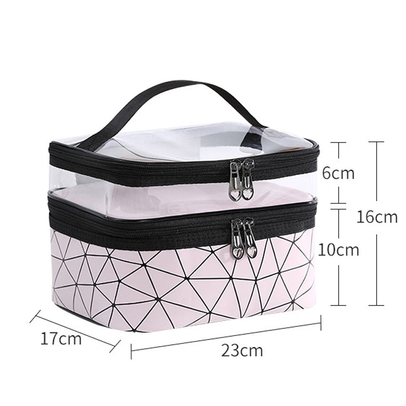 Multifunction Travel Cosmetic Bag Fashion Women Diamond Makeup Bag Toiletries Organizer Waterproof Females Storage Make Up Cases