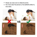 Gravierte Foto-Geldbörse für Männer, hochwertiges PU-Leder, kurze Geldbörse, individuelle Foto-Geldbörse, Festival, personalisierte Geschenke für Männer