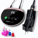 Taladro de uñas de 35000RPM para manicura, lima de uñas con pantalla táctil, taladro eléctrico de acrílico para uñas, cortador de fresado, herramientas para decoración de uñas