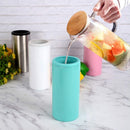 UPORS, enfriador de latas delgadas de 12oz, botella de cerveza de acero inoxidable, soporte para botellas de vacío con aislamiento de doble pared, accesorios para barra