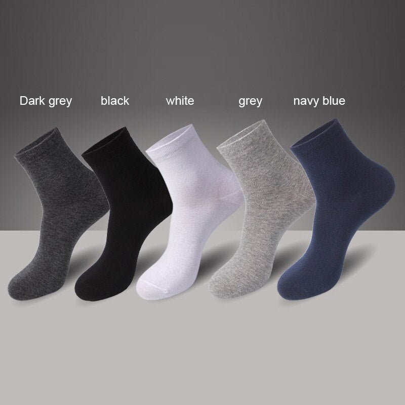 10 Paar/Los Hochwertige Herren Baumwollsocken Schwarz Business Socken Atmungsaktiv 2021 Neue Herbst Winter Männliches Geschenk Sox PLus Size40-45