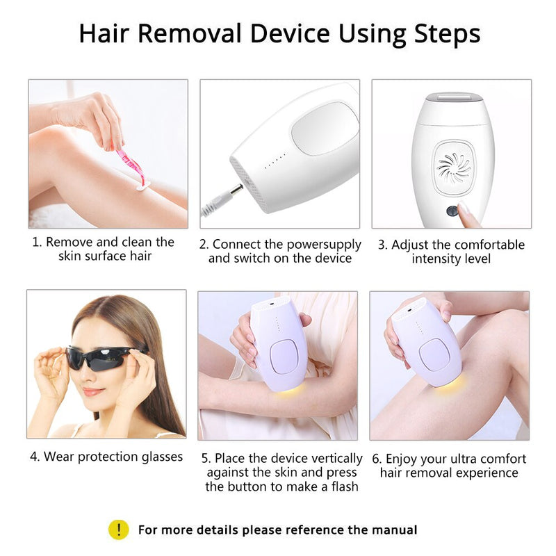 600000 Flashes Permanent IPL Hair Removal Laser Epilator Machine Facial Hair Remover For Women Painless Body Bikini Depiladora