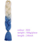 Black Star Hair Ombre Jumbo Braiding Hair Extensions 24 Inch Twist Braids Synthetic Hair Fiber for Twist Braiding for Women