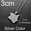 Anniyo (3cm) Map of Kenya & City Pendant Necklaces Jewellery Silver Color/Gold Color African Jewelry kenyans Map Kenyan