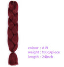 Black Star Hair Ombre Jumbo Braiding Hair Extensions 24 Inch Twist Braids Synthetic Hair Fiber for Twist Braiding for Women