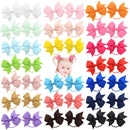 20pcs/lot Grosgrain Ribbon Hair Bands Ponytail Holder Rubber Band For Baby Girls Handmade Hair Rope Scrunchie  Hair Accessories