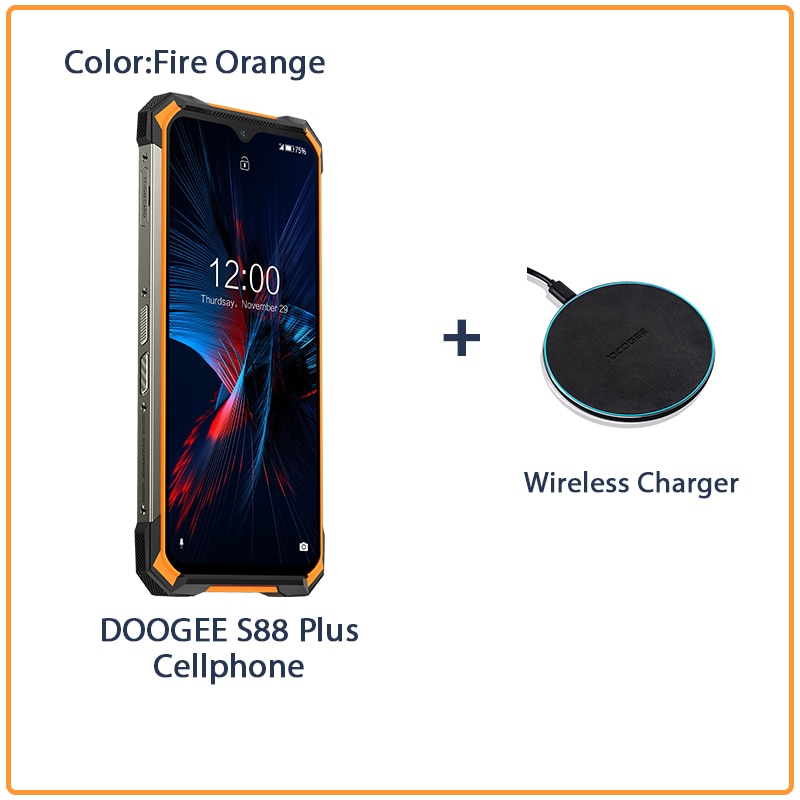 DOOGEE S88 Plus Rugged SmartPhone 48MP Main Camera 8GB RAM 128GB ROM IP68/IP69K smart phone Android 10 OS Global version