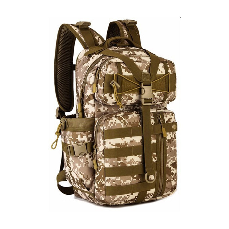 30L Men Tactical Backpack Waterproof Army Shoulder Military Rucksuck Hunting Camping Multi-purpose Molle Hiking Travel Bag XA39D