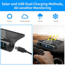 Solar TPMS Tire Pressure Monitoring System Universal Wheel Air Pressure Security Alarm External Sensors Multi Warnning Function