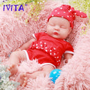 IVITA WG1510 47cm 3.67kg Girl Eyes Closed High Quality Full Body Silicone Reborn Dolls Born Alive Brinquedos Realistic Baby Toy