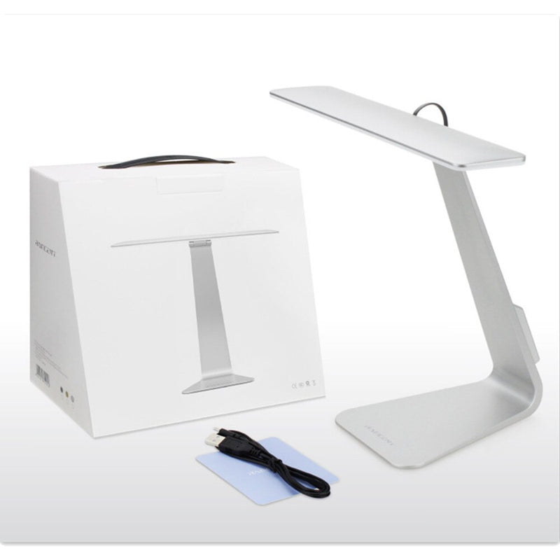 Lámpara de escritorio de estilo Mac ultrafina plegable recargable por USB, mesa de atenuación táctil, luz nocturna para niños, estudio de lectura