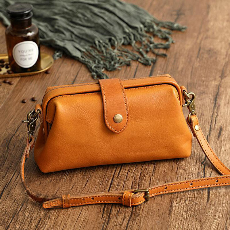 Top Quality Pure Cowhide Shoulder Bags Copper Buckle Messenger Bag Genuine Leather Fashion Ladies Crossbody Bags Female Bolsas