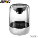 STOENGO True Wireless Stereo Speaker with Transparent Design, Breathing LED Light, TWS Bluetooth 5.0, TF Card &amp; AUX Audio Input