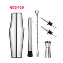 UPORS Stainless Steel Cocktail Shaker Mixer Wine Martini Boston Shaker For Bartender Drink Party Bar Tools 550ML/750ML