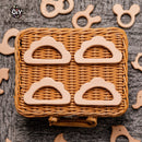 Let's Make 10pcs Baby Teether For Teeth Beech Food Grade Wholesale Wooden Teething Toys Rodent DIY Accessories Nursing Tiny Rod