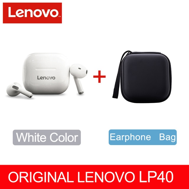 Original Lenovo LP40 drahtlose Kopfhörer TWS Bluetooth-Kopfhörer Touch Control Sport Headset Stereo-Ohrhörer für Telefon Android