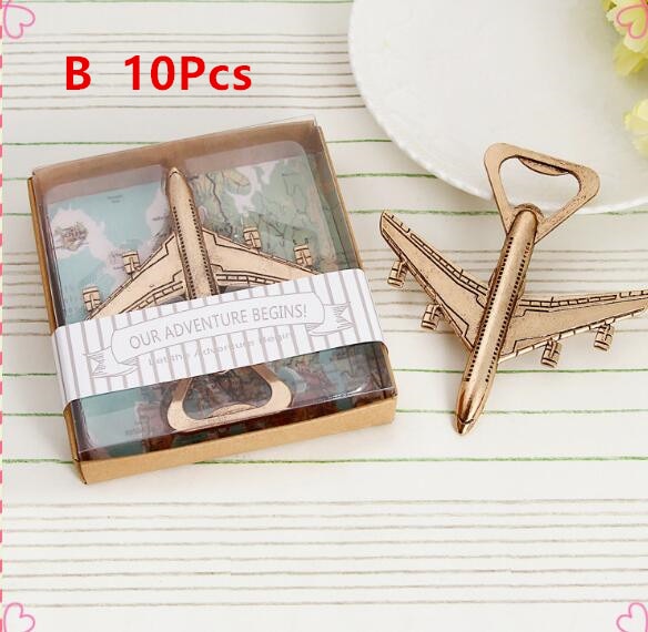 Wedding Gifts for Guests  Antique Air Plane Airplane Shape Wine Beer Bottle Opener Metal Openers For Wedding Party Gift Favors