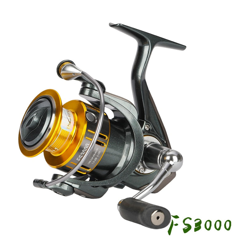 TSURINOYA Long Casting Spinning Angelrolle FS 2000 3000 5.2:1 7kg Drag Power Universal Süßwasser Hecht Bass Light Angelrolle