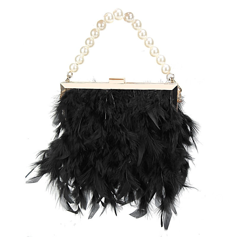 Luxy Moon Feather Handbag Women&