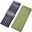 5 Paare/Set Essstäbchen aus Legierung im japanischen Stil mit Geschenkbox, rutschfeste, schimmelresistente Sushi-Essensstäbchen, wiederverwendbare Küchenhelfer