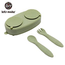 Hagamos 1 Juego de almohadillas antideslizantes para alimentación de bebés, ventosa de dos caras, tazón de alimentación de silicona para niños, posavasos para niños