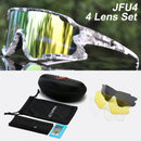 ACEXPNM Polarized Mountain Bike Cycling Glasses Outdoor Sports Cycling Goggles UV400 4 Lens Cycling Eyewear Men Women Sunglasses