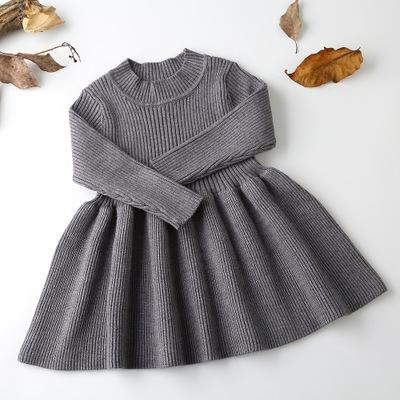 HoneyCherry Herbst Winter Mädchen Wolle Strickpullover Baby Mädchen Kleid Mädchen Kleider Für Party Und Hochzeit Baby Mädchen Kleidung