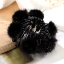 Fashion Women Bun Crystal Hair Claw Horsetail Buckle Hair Clip Bird Nest Expanding Hair Accessories Female Ponytail Headwear