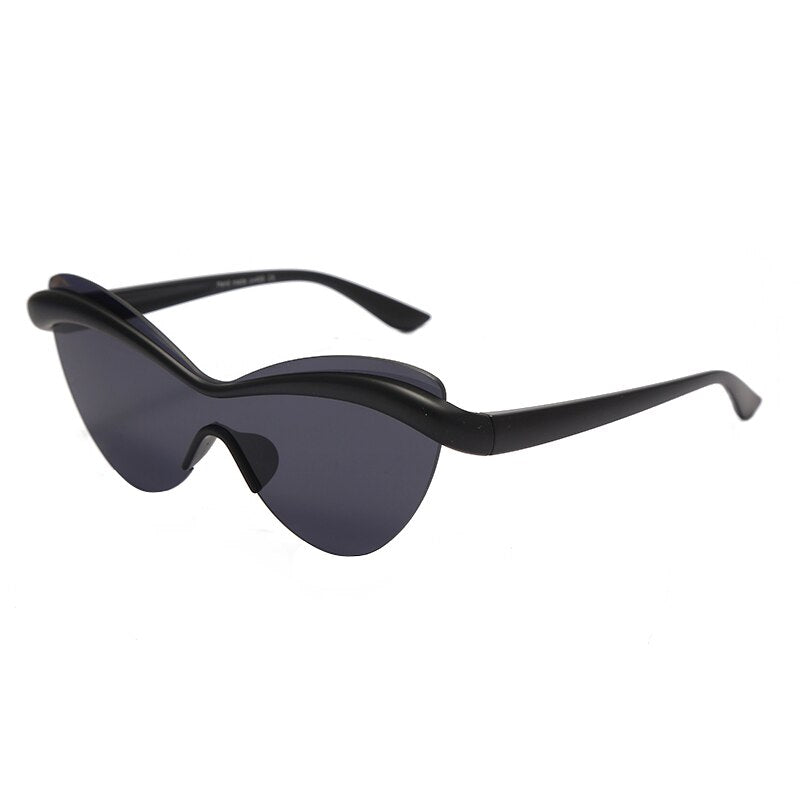 Ultralight TR90 Cat Eye Sunglasses Men Women 2020 Luxury Vintage Unique Frame One Piece Glasses Male Goggle UV400 Gafas De Sol