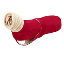 Ropa cálida de invierno para perros, chaqueta impermeable gruesa para perros, abrigo para perros rojo y negro con orificio para correa para perros medianos y grandes, galgo
