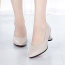 Summer Women Office Dress Heels Lady Kitten Nude Short 6cm Woman Heel Ladies Pumps Shoes Elegant Pump Black Beige Pointed Toe