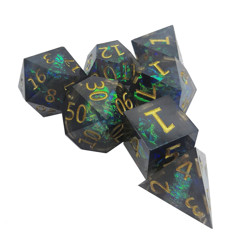 7set Polyhedral Resin dice dnd rpg Board Game entertainment Dice