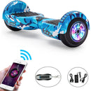 Hoverboard 6.5 Inch Bluetooth Speaker Self Balancing Electric Scooters LED Lights Smart Two Wheels Hover Board Key For Kids Gift