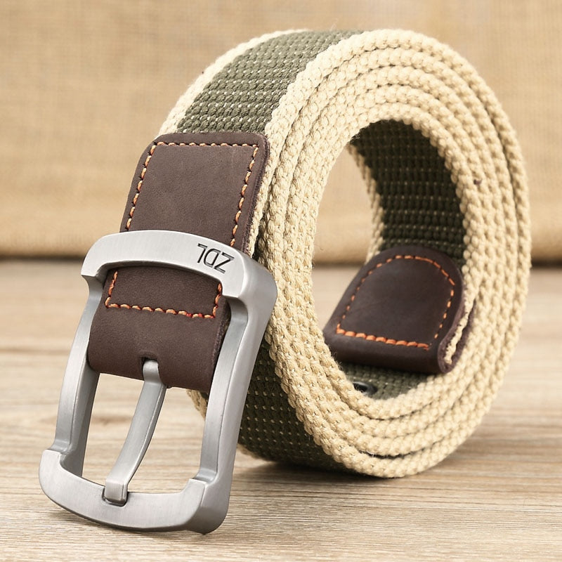 MEDYLA Canvas Belt Outdoor Tactical Belt Unisex High Quality Canvas Belts for Jeans Male Luxury Casual Straps Ceintures