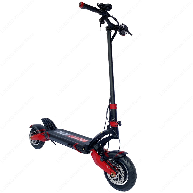 US-Lager Original Zero 10X Scooter 10-Zoll-Doppelmotor-Hochgeschwindigkeits-Elektroroller 60 V 2400 W E-Scooter 65 km / h Kostenlose Geschenke